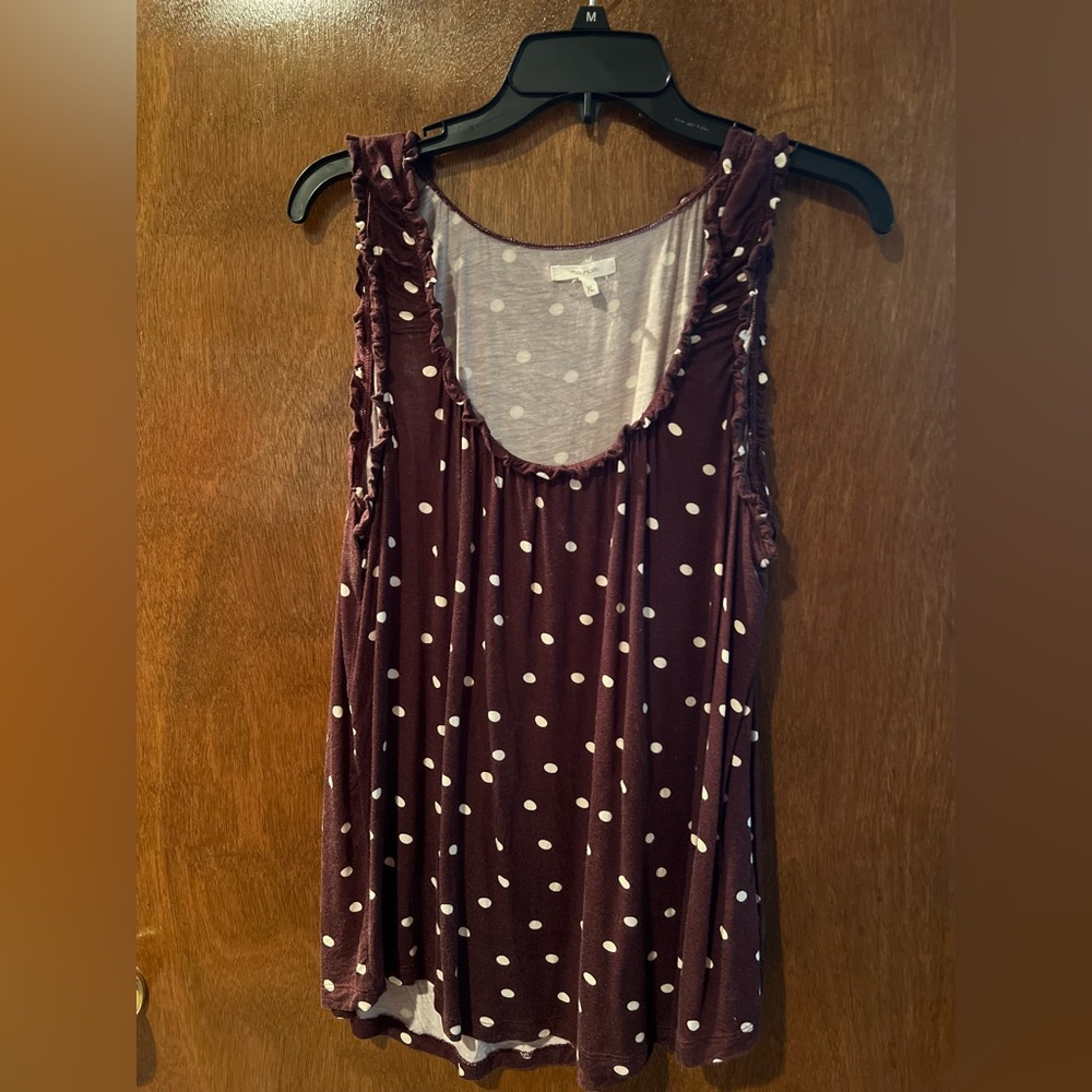 Maurice’s Polka Dot Ruffle Tank
